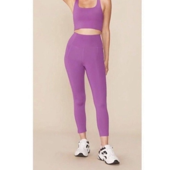 Girlfriend collective Leggings Yoga Training Dancing Pilates Crossfit Purple XS - Picture 2 of 13